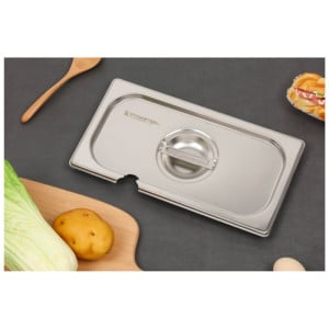 GN 1/3 Deckel Dynasteel aus Edelstahl für Gastronomieprofis