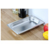 Bac Gastro GN 1/3 Inox - Profondeur 40 mm - 1,45 L - Dynasteel