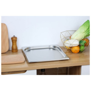 Bac Gastro GN 2/3 Inox - Profondeur 20 mm - 1,35 L - Dynasteel