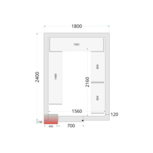 Negativkühlraum 1800x2400 - TEFCOLD: Optimale Lagerung für Küchenprofis