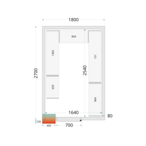 Positive Kühlkammer - 1800 x 2700 - TEFcold - Optimierte Lagerung und erschwingliche Kosten