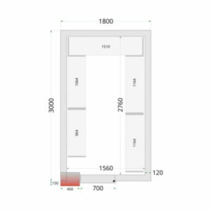 Shelving Kit for Cold Room 1800 x 3000 | TEFCOLD: Optimized organization and exceptional resistance