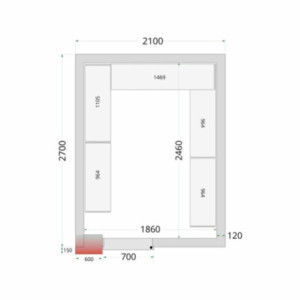 Kit Rayonnage Chambre Froide 2100x2700 | TEFCOLD : Espace de stockage sécurisé et efficace