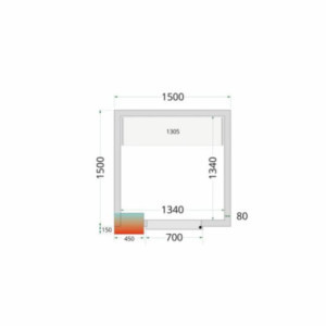 Shelving Kit for Cold Room 1500 x 1500: optimize your storage in TEFCOLD cold rooms