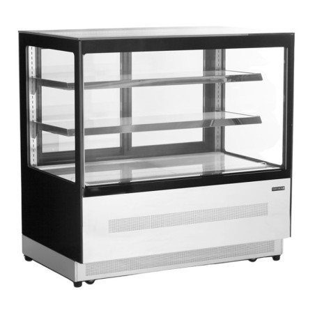 Vitrine Réfrigérée Comptoir 2 Portes Noire - 191 L | Tefcold LPD1200F/BLACK