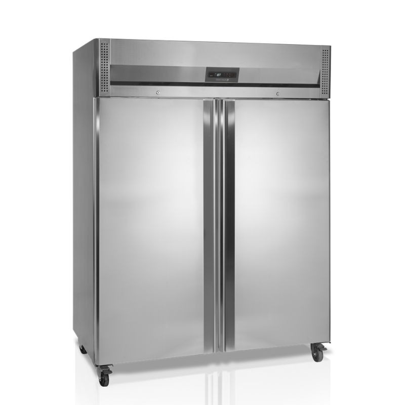 Edelstahl-Kühlschrank 900 L - 2 Volltüren | TEFCOLD RF1010