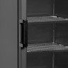 Statische Gefriertruhe mit Glastür Schwarz - 270 L TEFCOLD | Vermeidung von Kondensation, LED-Beleuchtung, kontrollierte Tempera