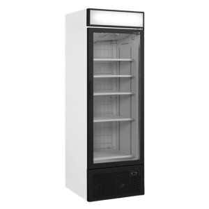 Vitrine congélateur porte vitrée avec canopée - 440L TEFCOLD : présentation optimale de vos produits surgelés