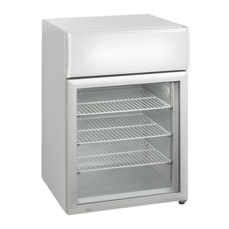 Tisch-Gefrierschrank Weiß 1 Glastür - 113 L | TEFCOLD