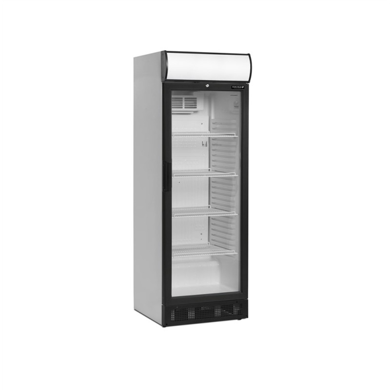 Getränkekühlschrank 260L TEFCOLD Weiß LED-Kanopie & Reversible Tür