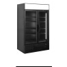 Armoire Réfrigérée Noire TEFCOLD - Canopée & 2 Portes Vitrées