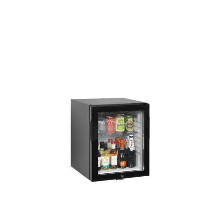 Mini-Kühlschrank für die Bar TEFCOLD TM35GC - Glastür Schwarz 24L