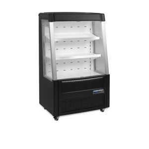 Vitrine Réfrigérée Ouverte Basse Noir 242 L TEFCOLD - Élégance et fonctionnalité