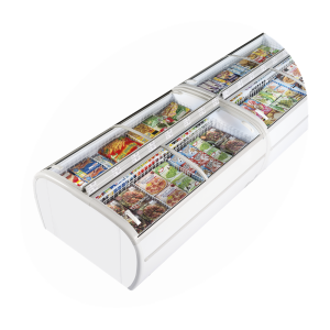 Freezer 2 Curved Glass Lids 1255L TEFCOLD - Optimized space, ideal preservation