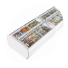 Freezer 2 Curved Glass Lids 1255L TEFCOLD - Optimized space, ideal preservation