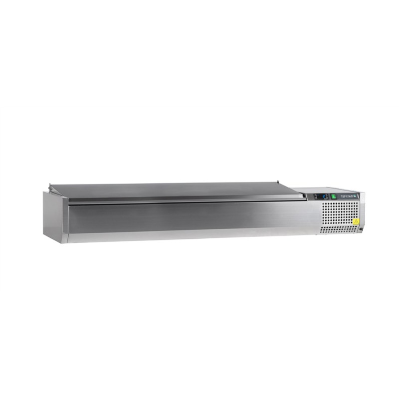 Saladette to Place Stainless Steel Lid Static 8 GN 1/4 - 41.6 L - TEFCOLD