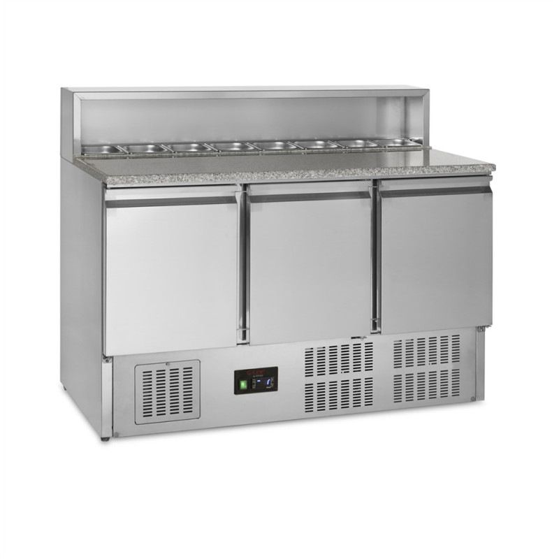 Pizza Counter GN 1/1 - 3 Doors - 368L | TEFCOLD - Quality and Optimal Features