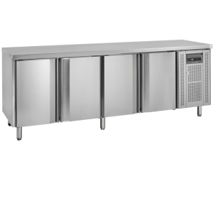 Table Réfrigérée Négative en Inox - 4 Portes - GN 1/1 TEFCOLD : performances optimales en cuisine !