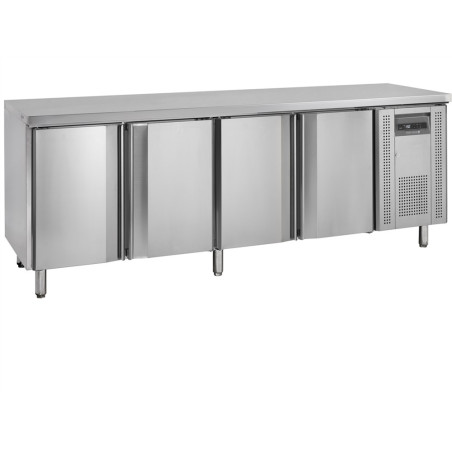 Table Réfrigérée en Inox - 4 Portes - GN 1/1 de TEFCOLD : Conservez vos aliments frais avec efficacité