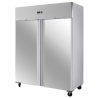 Negativer Schrank 1400 L Edelstahl 2 Türen GN 2/1 Belüftet