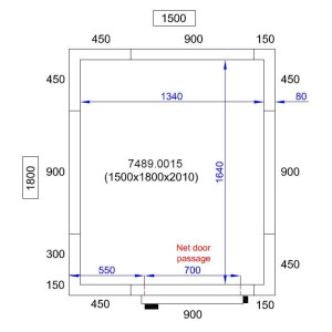 CombiSteel Cold Room Panel 1500x1800x2010mm