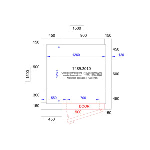 Kühlraumtafel CombiSteel - Isolierung 120mm