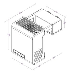 Groupe de Refroidissement Négatif CombiSteel - 5,1 à 9,1 m3