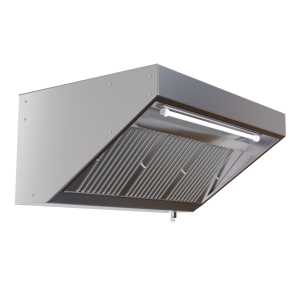 Hotte Snack 700 Led Sans Moteur Dynasteel - Long. 1400 mm, Inox AISI304