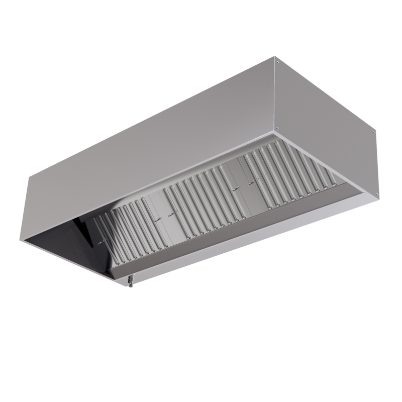 Hotte Cubique 1100 Led Sans Moteur Dynasteel - 1400 mm