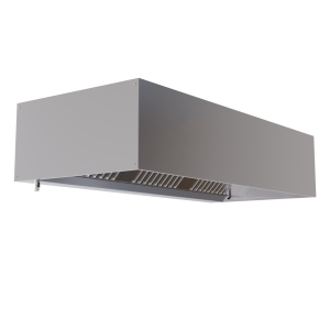 Hotte Cubique 1100 LED Sans Moteur - Longueur 1600 Dynasteel