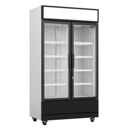 Vitrine Réfrigérée à Boissons 2 Portes Vitrées 670 L CombiSteel - Armoire Réfrigérée professionnelle