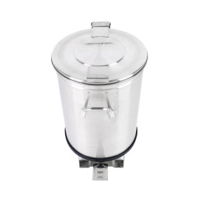 Edelstahl-Mülleimer mit Pedal - 50 L - Wiederaufbereitet