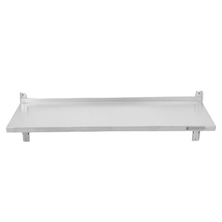 Stainless Steel Wall Shelf on Brackets - L 1200 x D 400 mm - Dynasteel