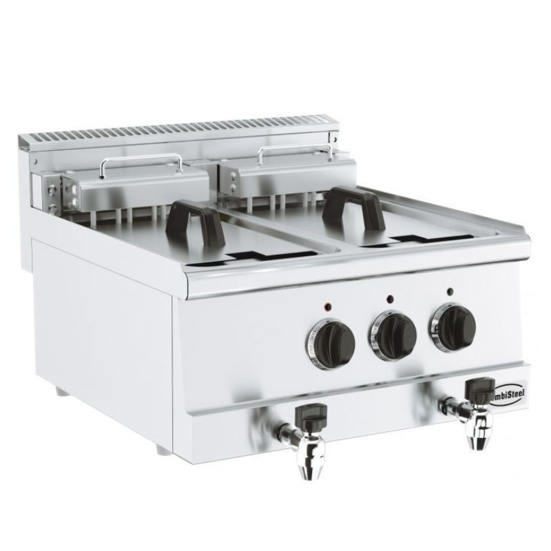 Friteuse Électrique CombiSteel - Puissance 15000 W, Capacité 2x10 L