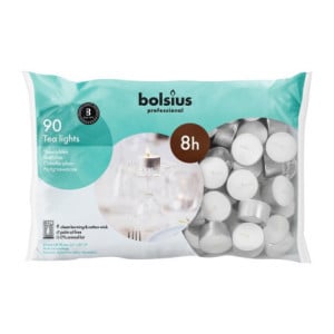 Teelichter 8 h - Ø 39 mm - Packung mit 90 - Bolsius