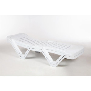 Chaises Longues en Polypropylène Blanc - Lot de 4 by Resol