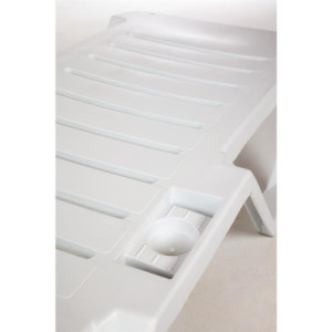 Chaises Longues en Polypropylène Blanc - Lot de 4 by Resol