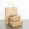 Compostable Cardboard Food Boxes 600ml - Pack of 400, Eco-Friendly & Durable