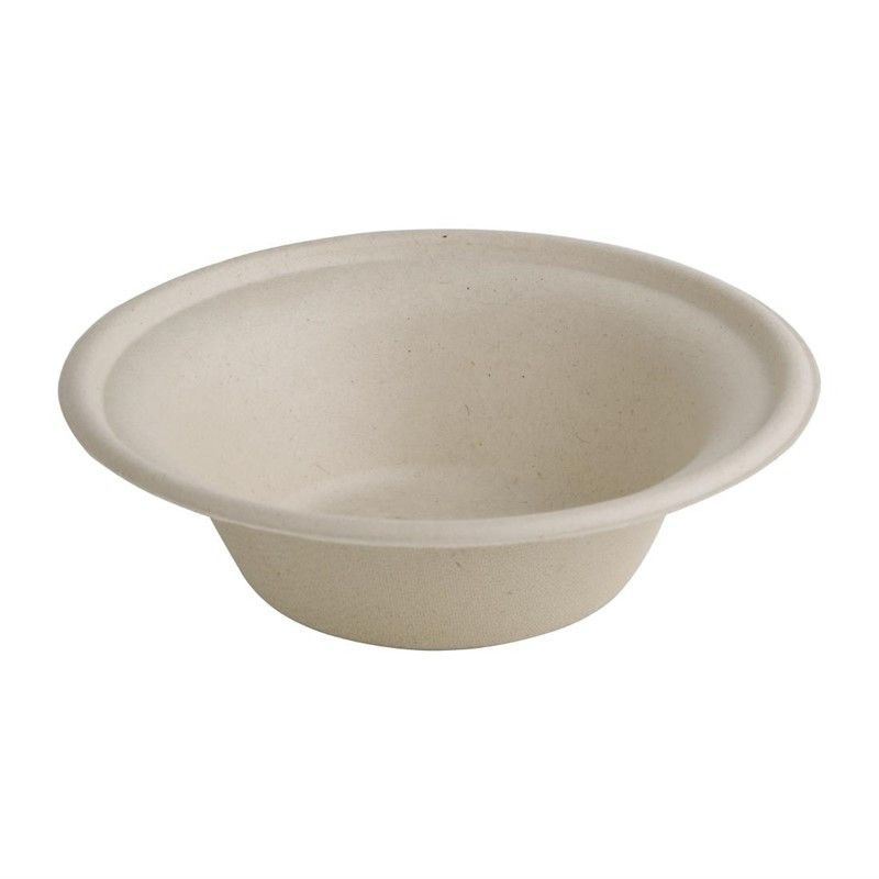 Round Compostable Natural Bagasse Bowls 950ml - Pack of 50 - Eco-friendly & Stylish