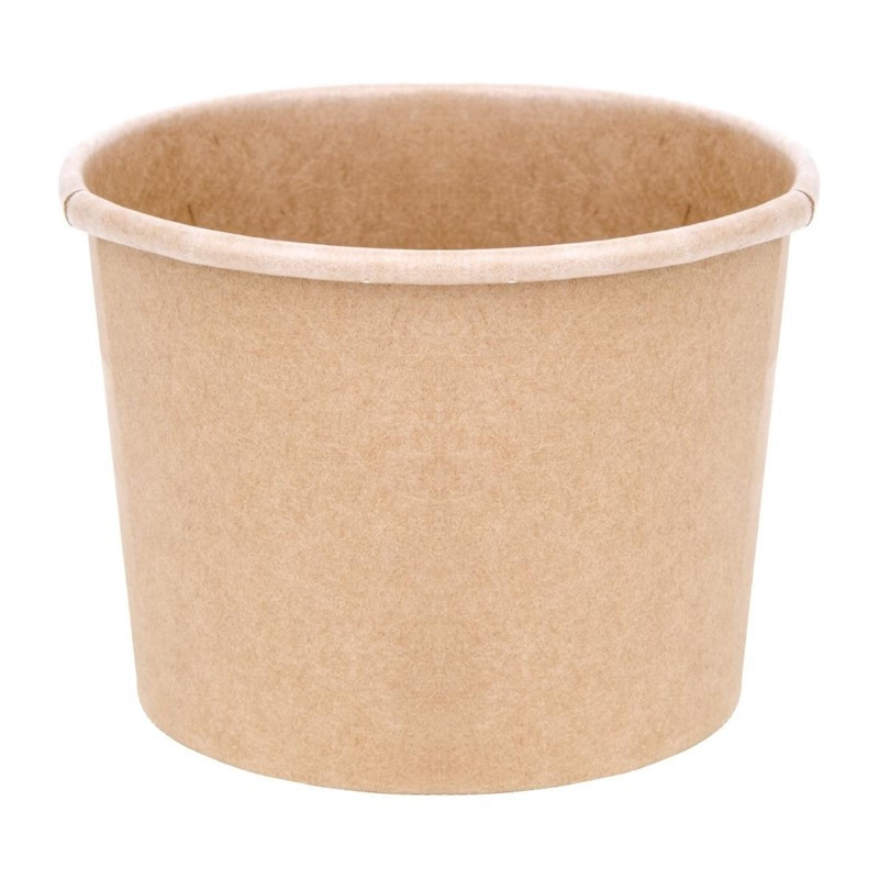 Pots à Soupe 340 ml 98 mm - Lot de 500 en Carton Kraft