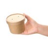 Pots à Soupe 340 ml 98 mm - Lot de 500 en Carton Kraft