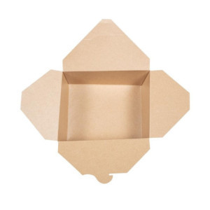 Compostable Cardboard Food Boxes No. 3 1800 ml - Pack of 180 - Vegware - Eco-friendly and practical!