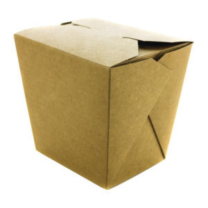 Kraft Pasta Boxes 1 L - Pack of 400 Vegware BIO