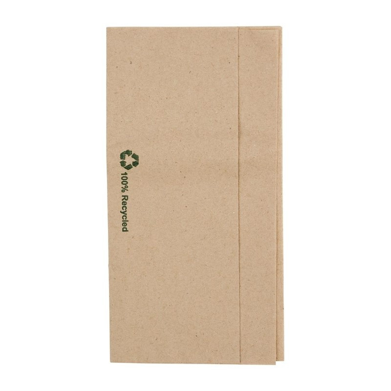 Serviettes Kraft Pliées 320 x 300 mm - Lot de 6000, Produit Écologique et Résistant