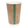 Gobelets Boissons chaudes Double Paroi Compostables 455 ml - Lot de 500 par Vegware