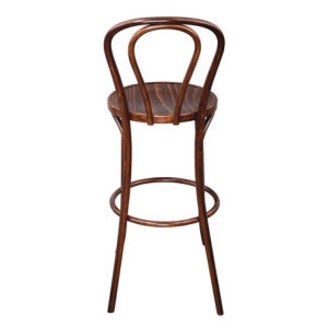 High Bistro Stool Bent Wood Walnut Exceptional Quality