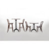 High Bistro Stool Bent Wood Walnut Exceptional Quality
