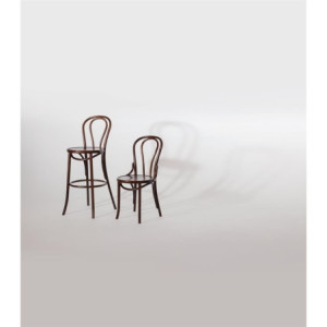 High Bistro Stool Bent Wood Walnut Exceptional Quality