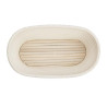 Oval Rattan Fermentation Basket 250x150x80 mm Vogue: Perfect pastry & even fermentation