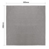 Serviettes de table en lin grises 400 x 400 mm - Lot de 12 - Olympia